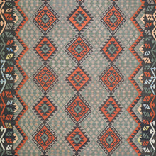 Load image into Gallery viewer, Hand-Woven Reversible Traditional Design Handmade Kilim Rug (Size 6.9 X 9.5) Cwral-10791