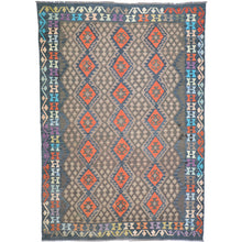 Load image into Gallery viewer, Hand-Woven Reversible Traditional Design Handmade Kilim Rug (Size 6.9 X 9.5) Cwral-10794