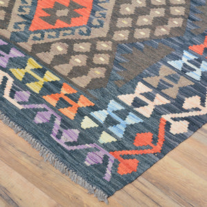 Hand-Woven Reversible Traditional Design Handmade Kilim Rug (Size 6.9 X 9.5) Cwral-10794