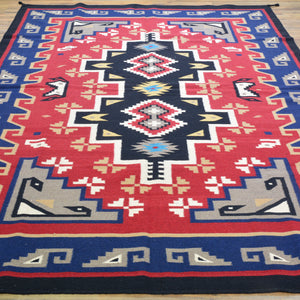 Hand-Woven Reversible Traditional Design Handmade Kilim Rug (Size 5.10 X 8.10) Cwral-10797