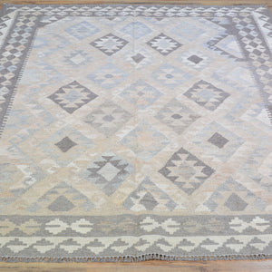 Hand-Woven Reversible Traditional Design Handmade Kilim Rug (Size 5.2 X 6.7) Cwral-10806