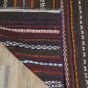 Hand-Woven Traditional Design Sumak Handmade Kilim Rug (Size 4.3 X 9.2) Cwral-10812