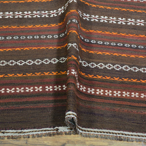 Hand-Woven Traditional Design Sumak Handmade Kilim Rug (Size 4.3 X 9.2) Cwral-10812