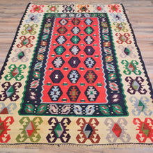 Load image into Gallery viewer, Hand-Woven Turkish Traditional Design Handmade Kilim Rug (Size 3.7 X 6.1) Cwral-10815