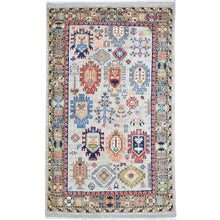 Load image into Gallery viewer, Hand-Knotted Berber Traditional Design Handmade Wool Rug (Size 4.0 X 6.2) Cwral-10821