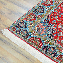 Load image into Gallery viewer, Hand-Knotted Kashmiri Silk Traditional Design Handmade Rug (Size 4.1 X 6.2) Cwral-10824