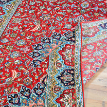 Load image into Gallery viewer, Hand-Knotted Kashmiri Silk Traditional Design Handmade Rug (Size 4.1 X 6.2) Cwral-10824