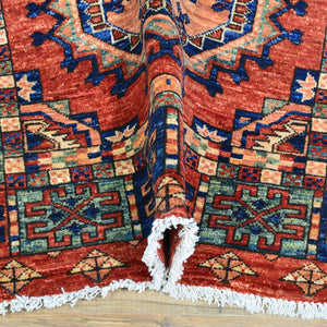 Hand-Knotted Tribal Peshawar Handmade Wool Rug (Size 3.1 X 5.0) Cwral-10848