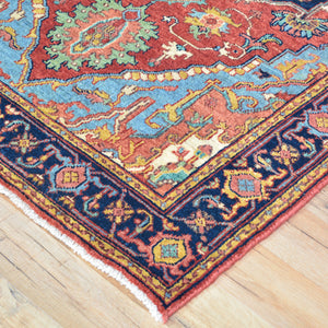 Hand-Knotted Fine Oriental Heriz Design Wool Handmade Rug (Size 3.1 X 5.3) Cwral-10854