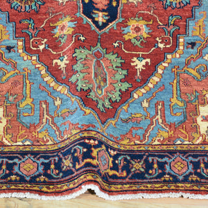 Hand-Knotted Fine Oriental Heriz Design Wool Handmade Rug (Size 3.1 X 5.3) Cwral-10854