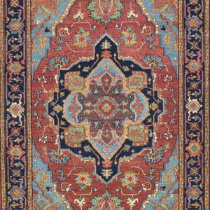 Hand-Knotted Fine Oriental Heriz Design Wool Handmade Rug (Size 3.1 X 5.3) Cwral-10854