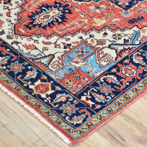 Hand-Knotted Fine Oriental Heriz Design Wool Handmade Rug (Size 3.1 X 5.2) Cwral-10857