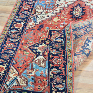 Hand-Knotted Fine Oriental Heriz Design Wool Handmade Rug (Size 3.1 X 5.2) Cwral-10857