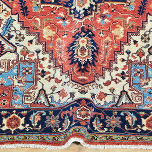 Hand-Knotted Fine Oriental Heriz Design Wool Handmade Rug (Size 3.1 X 5.2) Cwral-10857