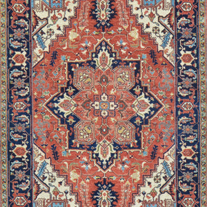 Hand-Knotted Fine Oriental Heriz Design Wool Handmade Rug (Size 3.1 X 5.2) Cwral-10857