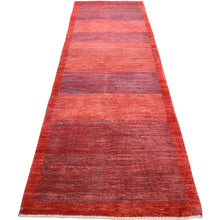 Load image into Gallery viewer, Hand-Knotted Red Contemporary Handmade Fine Wool Rug (Size 2.8 X 9.11) Cwral-10860