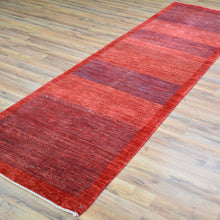 Load image into Gallery viewer, Hand-Knotted Red Contemporary Handmade Fine Wool Rug (Size 2.8 X 9.11) Cwral-10860