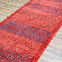 Load image into Gallery viewer, Hand-Knotted Red Contemporary Handmade Fine Wool Rug (Size 2.8 X 9.11) Cwral-10860