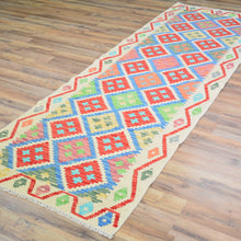 Load image into Gallery viewer, Hand-Woven Reversible Momana Kilim Handmade Wool Rug (Size 2.9 X 8.3) Cwral-10866