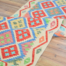 Load image into Gallery viewer, Hand-Woven Reversible Momana Kilim Handmade Wool Rug (Size 2.9 X 8.3) Cwral-10866