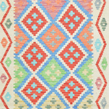 Load image into Gallery viewer, Hand-Woven Reversible Momana Kilim Handmade Wool Rug (Size 2.9 X 8.3) Cwral-10866