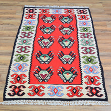 Load image into Gallery viewer, Hand-Woven Reversible Turkish Wool Kilim Handmade Rug (Size 2.3 X 4.3) Cwral-10881