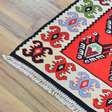 Load image into Gallery viewer, Hand-Woven Reversible Turkish Wool Kilim Handmade Rug (Size 2.3 X 4.3) Cwral-10881