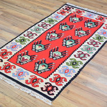 Load image into Gallery viewer, Hand-Woven Reversible Turkish Wool Kilim Handmade Rug (Size 2.3 X 4.3) Cwral-10881