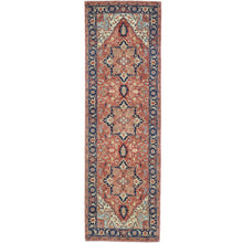 Load image into Gallery viewer, Hand-Knotted Fine Traditional Heriz Design Handmade Wool Rug (Size 2.7 X 8.0) Cwral-10887