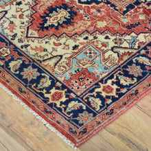 Load image into Gallery viewer, Hand-Knotted Fine Traditional Heriz Design Handmade Wool Rug (Size 2.7 X 8.0) Cwral-10887