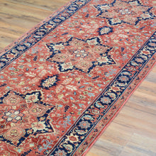 Load image into Gallery viewer, Hand-Knotted Fine Traditional Heriz Design Handmade Wool Rug (Size 2.7 X 8.0) Cwral-10887