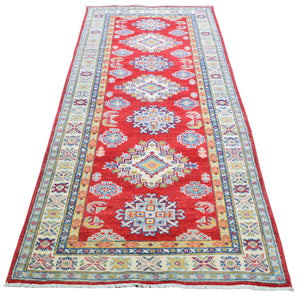 Hand-Knotted Traditional Caucasian Design Handmade Wool Rug (Size 2.9 X 8.1) Cwral-10890