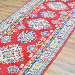 Hand-Knotted Traditional Caucasian Design Handmade Wool Rug (Size 2.9 X 8.1) Cwral-10890