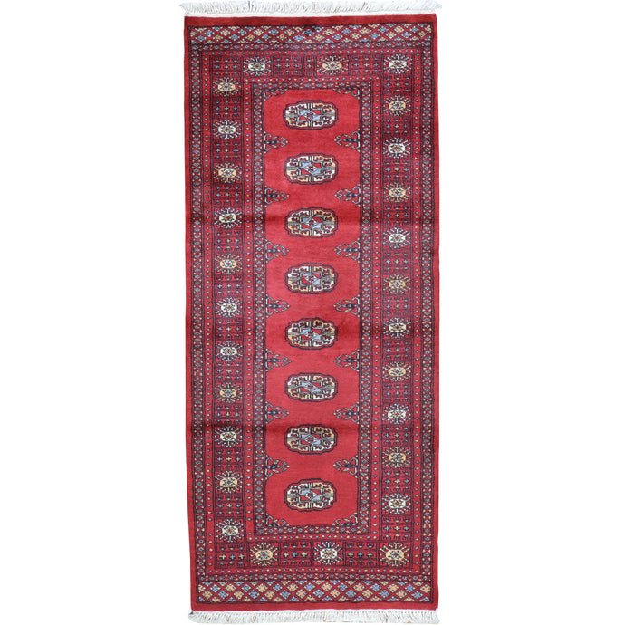 Hand-Knotted Traditional Bokhara/Jaldar Design Handmade Rug (Size 2.7 X 5.10) Cwral-10893