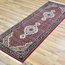 Load image into Gallery viewer, Hand-Knotted Traditional Mahi Design Handmade Wool/Silk Rug (Size 2.0 X 6.0) Cwral-10896