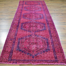 Load image into Gallery viewer, Hand-Knotted Tribal Overdyed Handmade Oriental 100% Wool Rug (Size 3.1 X 11.0) Brral-5532