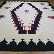Load image into Gallery viewer, Hand-Woven Reversible Southwestern Design Handmade Wool Rug (Size 10.2 X 14.0) Cwral-10293