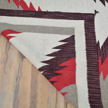 Load image into Gallery viewer, Hand-Woven Reversible Southwestern Design Handmade Wool Kilim (Size 9.9 X 13.2) Cwral-10296