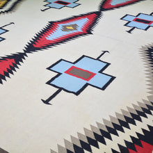 Load image into Gallery viewer, Hand-Woven Reversible Southwestern Design Handmade Wool Kilim (Size 10.0 X 13.8) Cwral-10305