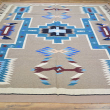 Load image into Gallery viewer, Hand-Woven Reversible Southwestern Design Handmade Wool Kilim (Size 8.1 X 9.8) Cwral-10311