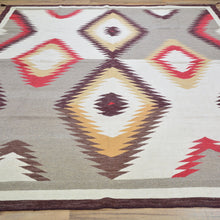 Load image into Gallery viewer, Hand-Woven Reversible Southwestern Design Handmade Wool Kilim (Size 7.7 X 9.5) Cwral-10317