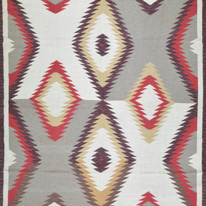 Hand-Woven Reversible Southwestern Design Handmade Wool Kilim (Size 7.7 X 9.5) Cwral-10317