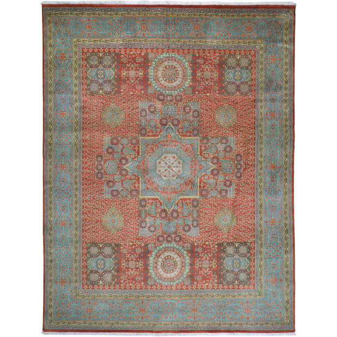 Hand-Knotted Fine Mamluk Design Handmade Oriental Wool Rug (Size 7.9 X 9.10) Cwral-10320