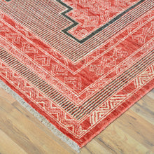 Load image into Gallery viewer, Hand-Knotted Southwestern Design Handmade Oriental Wool Rug (Size 8.0 X 9.8) Cwral-10323