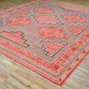 Hand-Knotted Southwestern Design Handmade Oriental Wool Rug (Size 8.0 X 9.8) Cwral-10323
