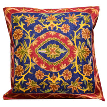 Load image into Gallery viewer, 16 x 16 Traditional Floral Design Handmade Wool Pillow Cover Cwpal-9600