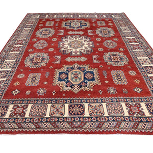 Hand-Knotted Caucasian Kazak Design Oriental Handmade Wool Rug (Size 8.2 X 10.0) Cwral-10560