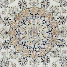 Load image into Gallery viewer, Hand-Knotted Oriental Indo Nain Design Wool &amp; Silk Handmade Rug (Size 5.10 X 9.1) Cwral-10581