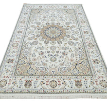 Load image into Gallery viewer, Hand-Knotted Oriental Indo Nain Design Wool &amp; Silk Handmade Rug (Size 6.1 X 9.1) Cwral-10584
