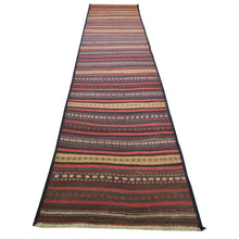Load image into Gallery viewer, Hand-Woven Afghan Tribal Surmai Kilim 100% Wool Rug (Size 2.7 X 13.5) Brral-3279
